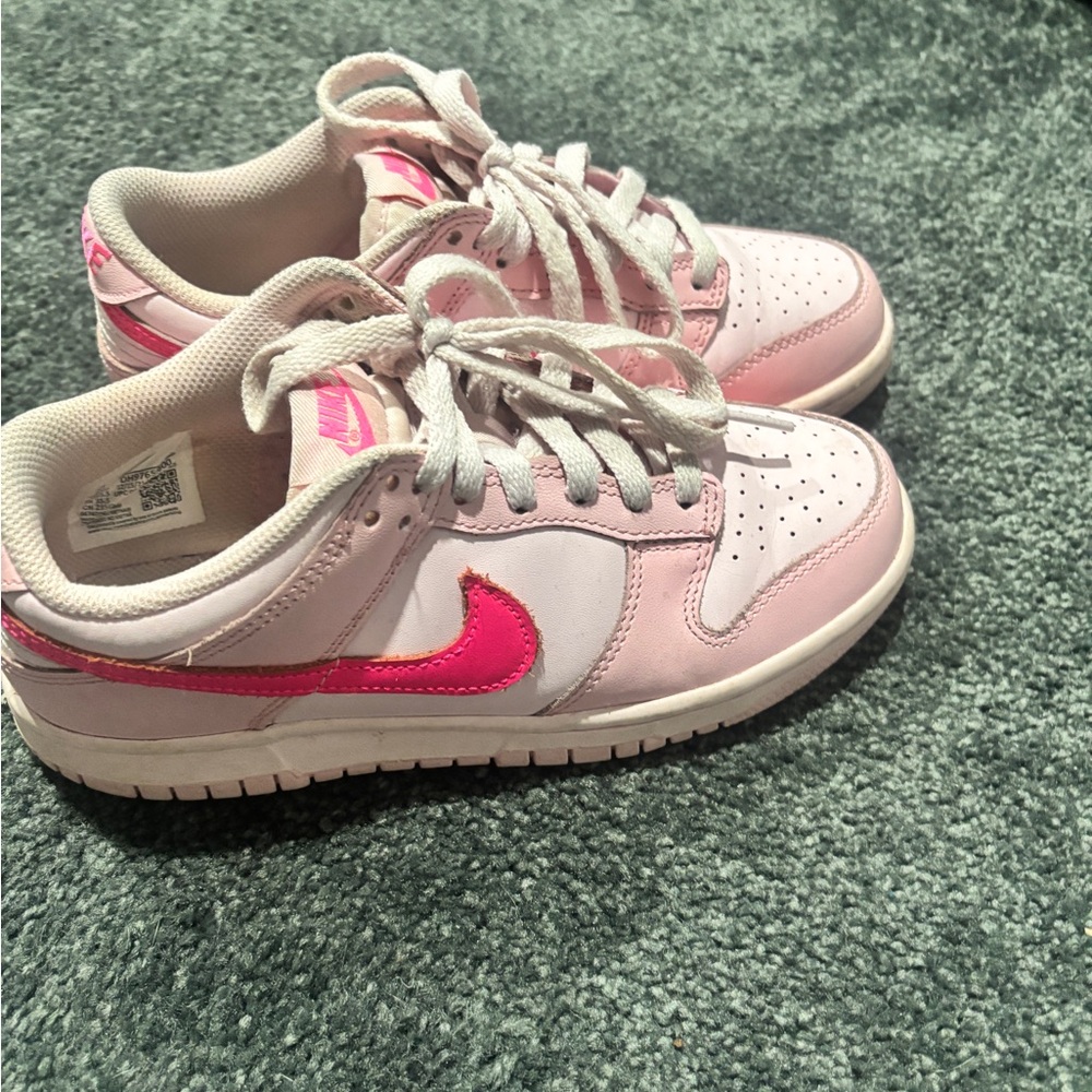 Nike Pink and White Sneakers